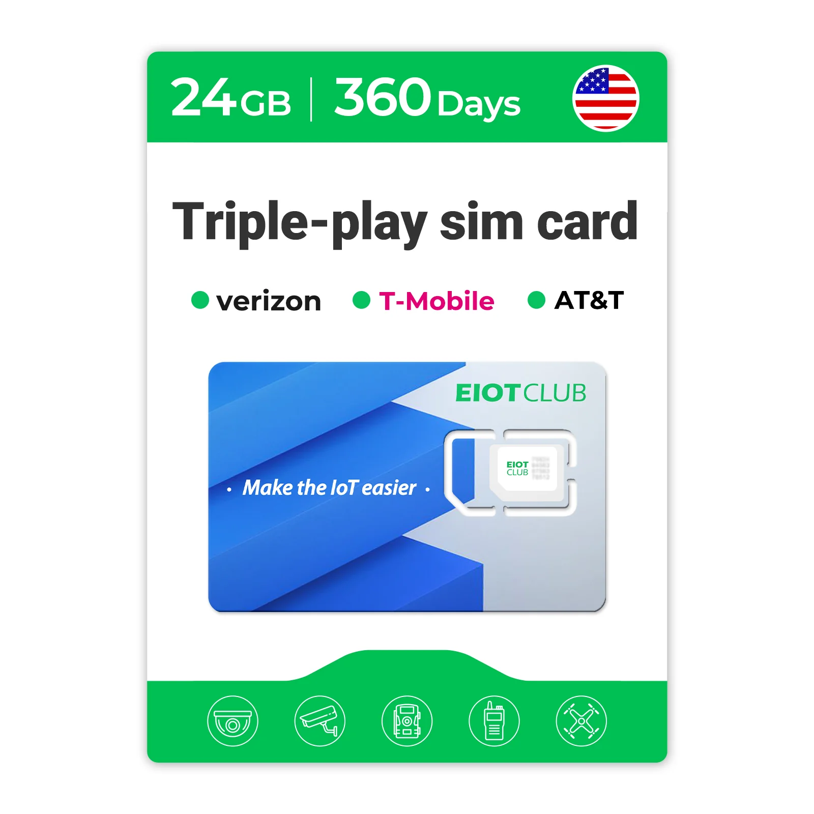 Eiotclub USA Prepaid 5G SIM Card Data - Seamlessly Connect Your IoT Devices with Supported Verizon, AT&T and T-Mobile - Image 8