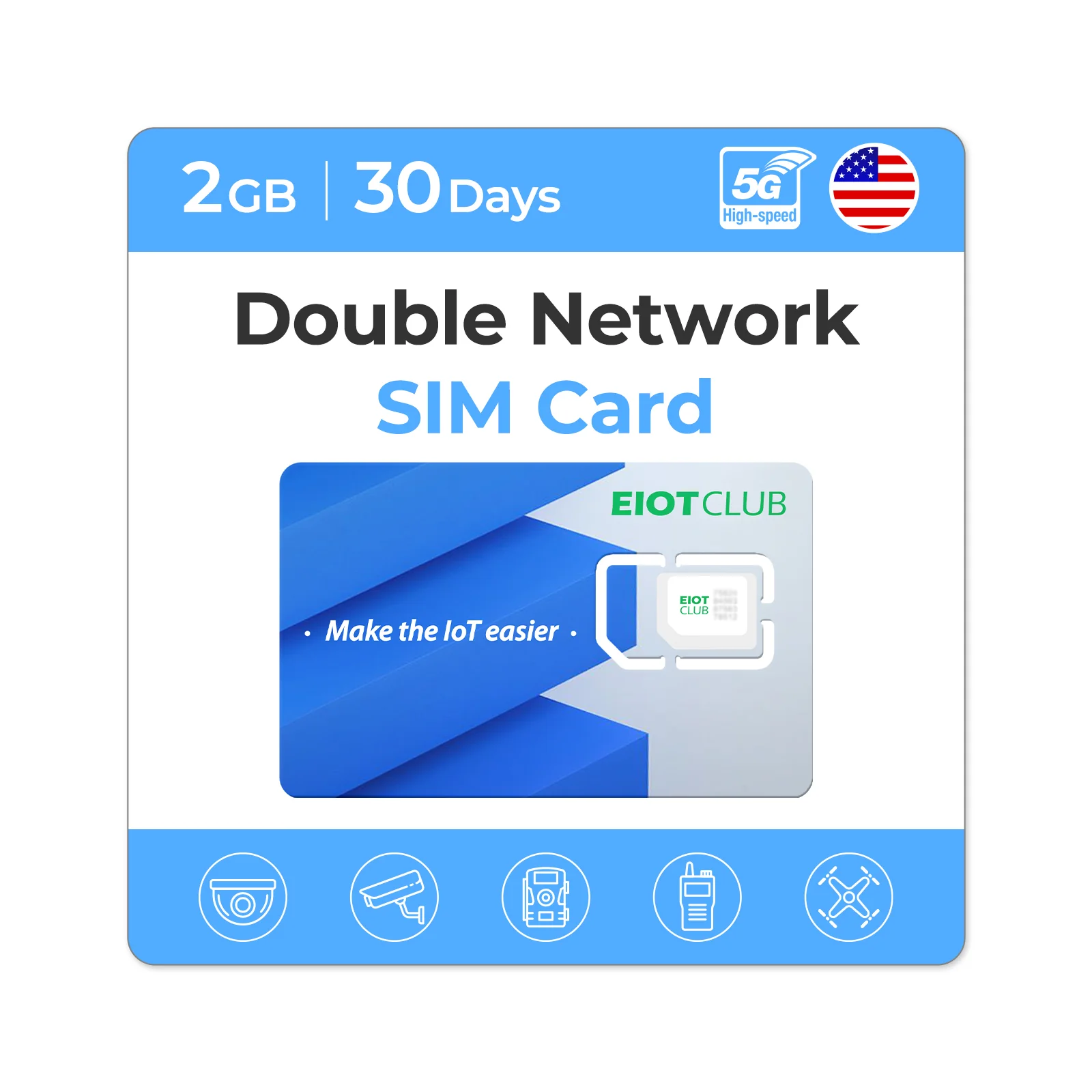 Eiotclub  USA 5G LTE Cellular Data Prepaid SIM Card - Stay Connected Anywhere with Supported AT&T  and T-mobile - Image 8