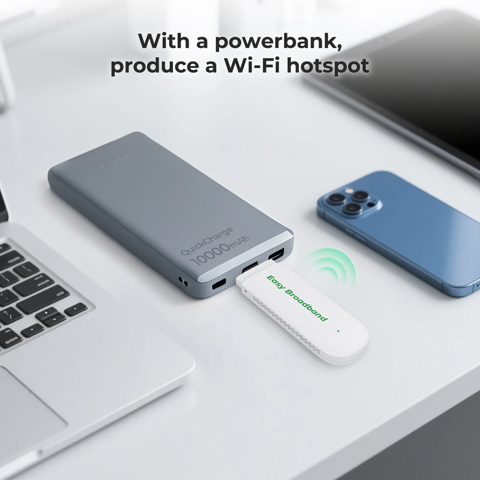 EIOTCLUB 4G LTE USB WiFi 6 Dongle - Portable Mobile Hotspot, 150Mbps High-Speed Portable WiFi with Pre-Installed SIM & No-Contract Data Plans, Support 10 Devices, for Travel, Car, Business, US Only - Image 5