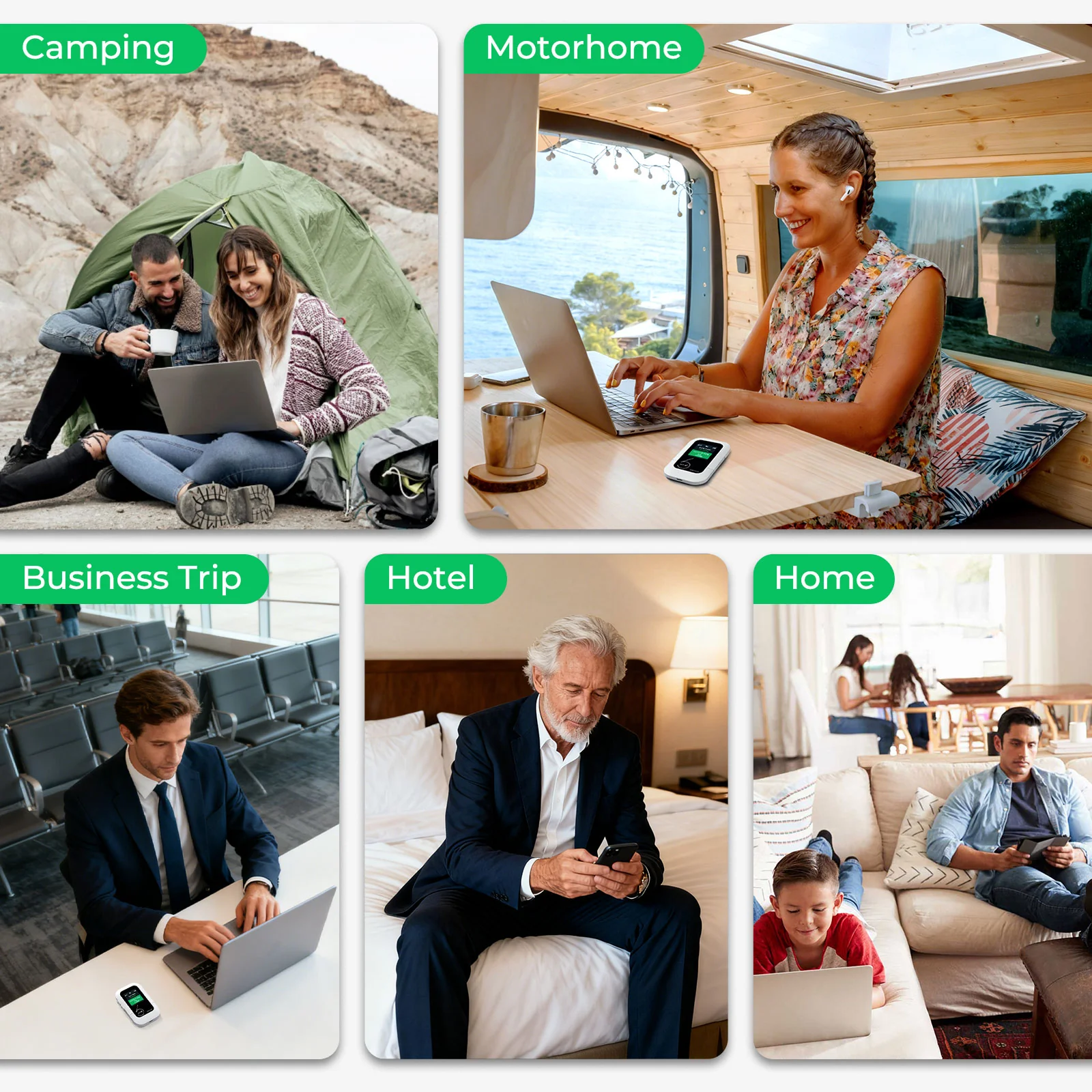 EIOTCLUB 4G LTE Portable WiFi Hotspot M47, Mobile Internet No Contract | Pay-as-You-Go, 1GB 1Day Trial Data, 10 Device Connections, 3000mAh Battery, Pocket WiFi for Travel, Home, Car, RV, Camping(US Only) - Image 6