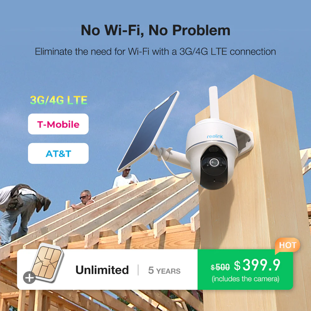 5-Year Unlimited IoT Plan for $399 with Free Reolink Camera - Image 3